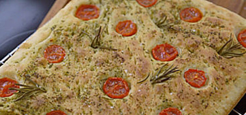 Focaccia van zuurdesem