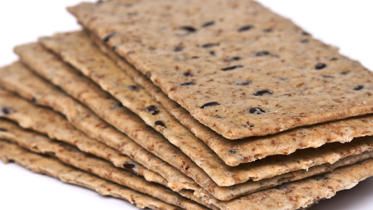 Vegan, lactose- gluten- en suikervrije havermout-lijnzaadcrackers