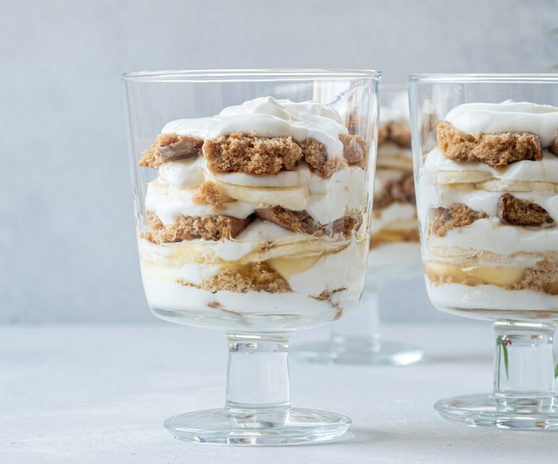 Sinterklaas trifle met speculaas voor pakjesavond