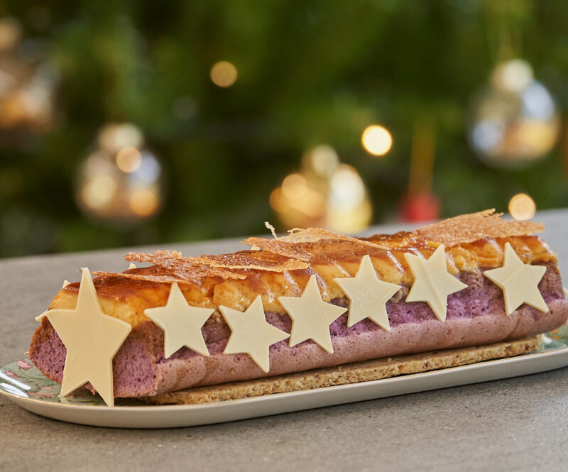 10 x feestelijke kerstbuche voor het kerstdessert