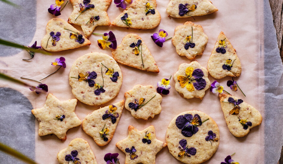 Koekjes met bloemen