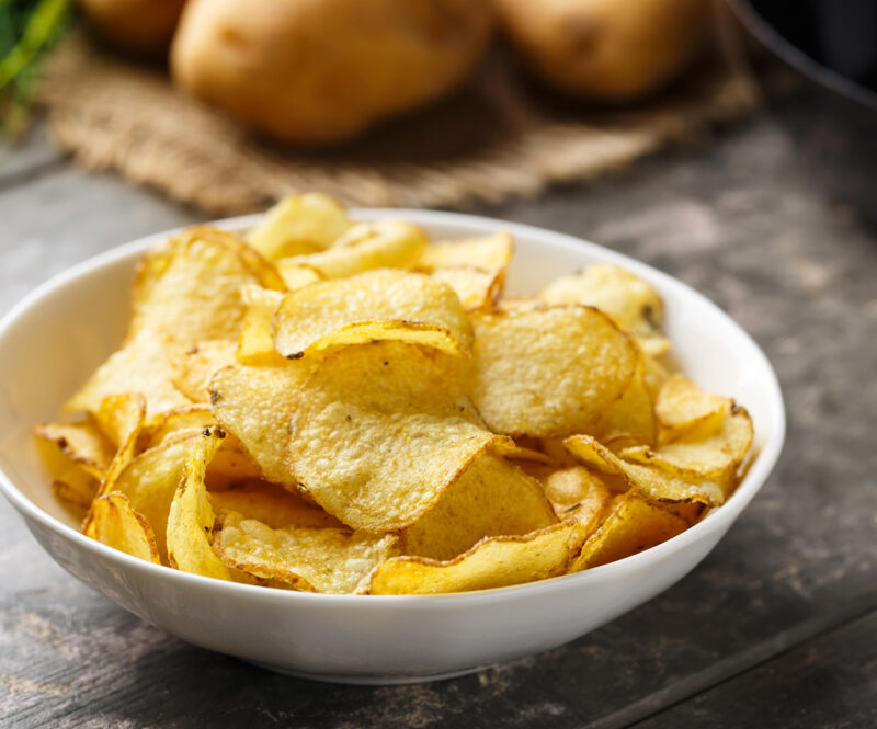 Gezondere chips bakken in de oven