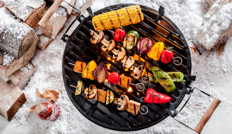 vegetarische hapjes van de barbecue