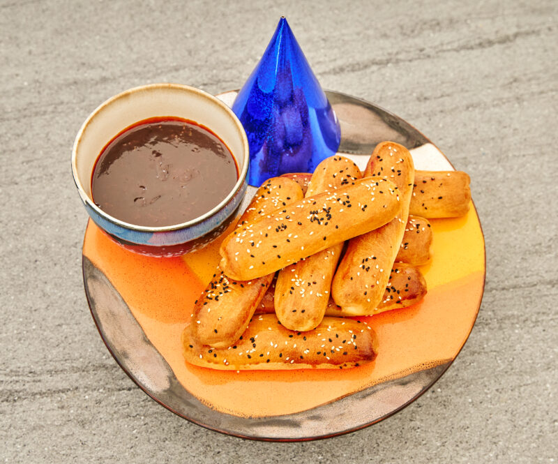 Worstenbroodjes met eendengehakt